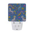 thumbnail image 2 of Unicorns Rainbows Stars Hearts Night Light 2 Pack LED Nightlight Plug into Wall Dusk to Dawn Sensor Soft White, 2 of 7