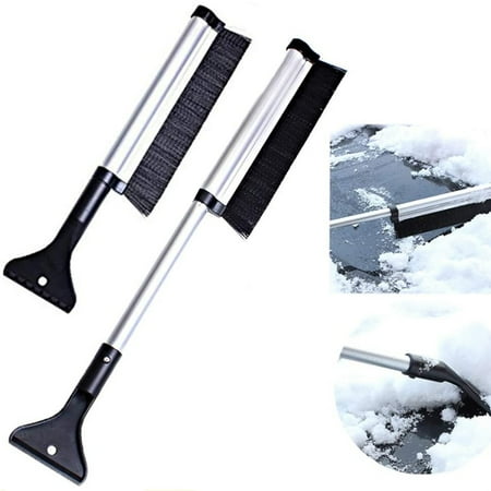 Tomshoo Extendable Ice Scraper Snow Brush With Abs Shovel Head No Scratch Snow Removal For Cars Trucks Windows Windshield Glass Scrape Frost Ice Remover Tool