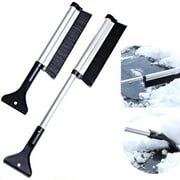 Tomshoo Extendable Ice Scraper Snow Brush With Abs Shovel Head No Scratch Snow Removal For Cars Trucks Windows Windshield Glass Scrape Frost Ice Remover Tool