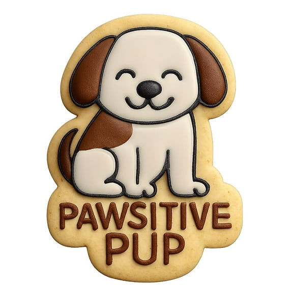 Pawsitive Pup Cookie Cutter - 4x3.2" Fun Kitchen Baking Design