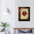 thumbnail image 4 of Nawypu Retro Playing Card Wall Art Queen And King Playing Cards Vintage Poker Playing Cards Canvas Red Heart Playing Card Wall Art Poker Artwork for Living Room Bedroom Bar Decor  No Frame, 4 of 5
