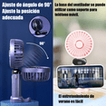 thumbnail image 2 of Ventilador de Mano Portátil Recargable Azul Profundo 5 Velocidades Pantalla Digital con Soporte para Móvil, 2 of 5