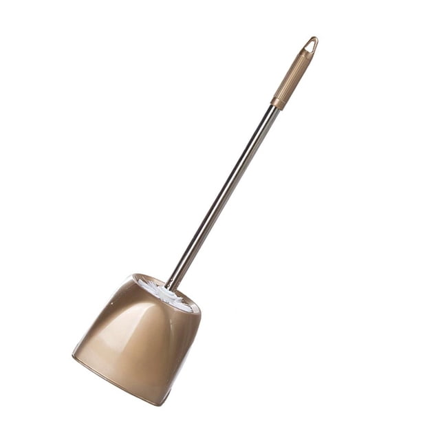 Inteprter Cabezal de cepillo para lavabo, cepillo para inodoro, herramienta de limpieza de drenaje, cepillo de limpieza de pie o de pared, Juegos de accesorios de baño champán 2 #