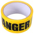 thumbnail image 1 of 1 rollo de cinta de seguridad autoadhesiva de advertencia de peligro, cinta de enmascarar para paredes, pisos y tuberías (amarilla), 1 of 8