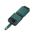 thumbnail image 4 of For Samsung Galaxy Z Flip4/Flip3 5G Phone Case，Shockproof Luxury PU Leather Flip Card Wallet ,Stand Strap Flip Case Cover, 4 of 5