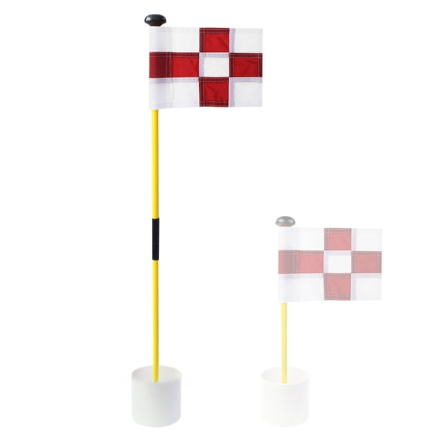 Soidarity Golf Flagstick Set Portátil Desmontable Ajustable Impermeable Lavable Colorido ABS Agujero Taza Poner Bandera Verde Amarillo Golf rojo blanco Soidarity OD021174-06