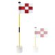 thumbnail image 1 of Soidarity Golf Flagstick Set Portátil Desmontable Ajustable Impermeable Lavable Colorido ABS Agujero Taza Poner Bandera Verde Amarillo Golf rojo blanco Soidarity OD021174-06, 1 of 6
