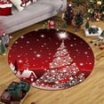 thumbnail image 1 of Bowayaoa Christmas Rug, Soft Polyester Decorative Floor Mat for Living Room, Entryway, Kitchen, Bedroom, Festive Indoor Doormat, Holiday Home Decor, 1 of 5