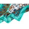 thumbnail image 5 of Women 51cm x 51cm Brown White Floral Printed Kerchief Neck Scarf, 5 of 6