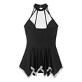 thumbnail image 6 of JanJean Womens Sleeveless Figure Ice Skating Dress Rhinestone Gymnastic Leotard Competition Costume Black S, 6 of 7
