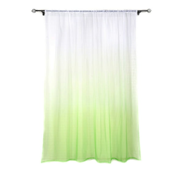 JeashCHAT Gradient Sheer Curtain , 78 x 39 Inches Lightweight Tulle Window Curtain Rod Pocket Drapes for Bedroom and Living Room