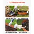 thumbnail image 6 of KFFKFF Corten Steel Landscape Edging, 6-Pack 40 x 6 Inch Metal Edging for Landscaping with 8 Connectors, Flexible Metal Garden Border for Flower Beds, Pathways, and Outdoor Spaces, 6 of 9