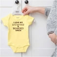 thumbnail image 5 of Love My Tattooed And Bearded Uncle Romper Boys or Girls Infant Baby Brisco Brands NB, 5 of 6