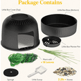 thumbnail image 6 of Norcho Hidden Cat Litter Box Enclosure, Plant Corner Furniture, Black, 6 of 9