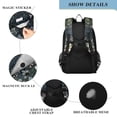 thumbnail image 4 of FORMRS School Backpack 17" Student Travel Bag with Laptop Compartment, Green Forest Scene, 4 of 7