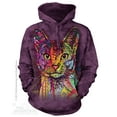 thumbnail image 1 of Purple Cotton Abyssinian Cat Design Novelty Adult Hoodie Jacket (M), 1 of 2