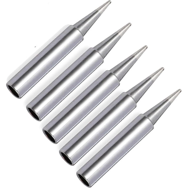 5 Pieces 900M-T-B Replacement Soldering Iron Tip, Nickel Plated Alloy Soldering Tips, Applicable for Hakko, Soldering Rework Station Tips Welding Tool