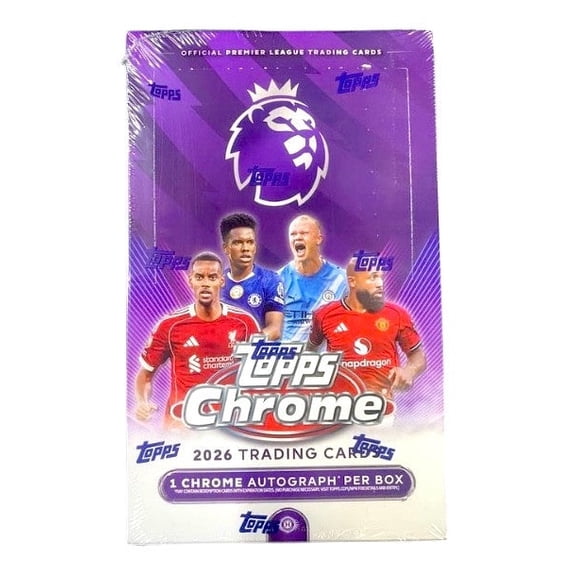 2026 Topps Chrome Premier League EPL Soccer Hobby Box