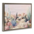 thumbnail image 3 of Stupell Industries Pastel Desert Wonderland Brown Framed Floater Canvas Wall Art design by Ramona Murdock, 17 x 21, 3 of 9