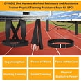 thumbnail image 4 of Weight Sled Harness Set, 5 PCS Pulling Strap for Running, Speed Power Agility Training Full Body Workout Football Exercise Equipment for Outdoor Men and Women 6.6FT, 4 of 8