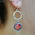 thumbnail image 5 of HOOUN Yellow Gemstone Woman Silver Ear Hook Drop Dangle Earrings Jewelry Gifts A Pair-Silver, 5 of 9