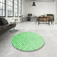 thumbnail image 3 of Ahgly Company Indoor Square Patterned Stoplight Go Green Area Rugs, 7' Square, 3 of 6