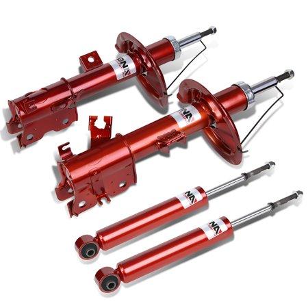 - dna motoring for 03-07 nissan murano z50 front + rear 4pcs shock absorbers (red) 04 05 06