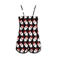 thumbnail image 5 of Pajamas for Women Set – Button Up Pajama Tops with Matching Bottoms for Weekend Comfort or Travel Ease Women's Christmas Print Sleeveless Top And Shorts Set, 5 of 5