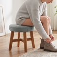thumbnail image 5 of Virelaxpo Round Bar Stool Cover Elastic Textured Fabric Slipcover for Swivel Rolling Stools Seat Cushion Protector Stretch Fit for Beauty Salon Home Bar Office, 5 of 6