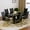 Black Table style 2 and 6 Black Chairs C-shaped PU Chairs Golden Leg, variant on 63" Modern White Rectangle Faux Marble Dining Table Room Sets for 4,Dining Table with 4 Velvet Dining Chairs,White Table and 4 Gray Chairs with Silver Leg