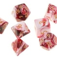 thumbnail image 2 of Jeux de Société Polyédriques dés Double Couleurs Jeux de Famille pour Dnd Rpg Mtg Blanc Rouge, 2 of 6