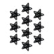 thumbnail image 1 of 10 colgantes de estrella de Navidad con pentagrama reutilizable para decoración colgante negro, 1 of 9