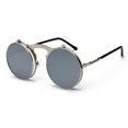 thumbnail image 4 of Gafas de sol estilo steampunk de metal vintage con tapa abatible, gafas de sol con tapa abatible para hombres y mujeres, gafas Prince con montura redonda de moda, 4 of 6