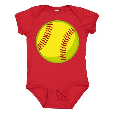 

Inktastic Personalized Softball Boys or Girls Baby Bodysuit