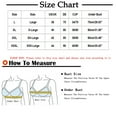 thumbnail image 3 of YWDJ Comfy Bras for Womens Front Close Comfy Bras No Wires Lounge Bras Wide Strap Full Coverage Push up Wrap Comfortable Bras Padded Plus Size Comfort Bras Solid Bras Black 3XL, 3 of 7