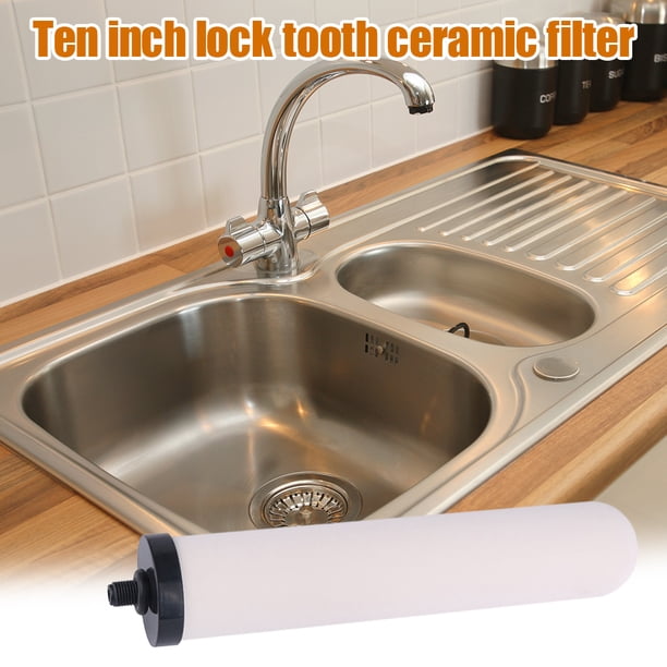 4 Filtros De Cerámica Con Carbón Activado 10 Pulgadas – Para Sistemas De Filtración De Agua Por Gravedad