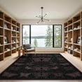 thumbnail image 2 of ODIKA Elegant Moth Motif Antique Flourishes Symmetrical Wing Design for Master Suite, California King, Under Bed, Foldable Easy Care, 2 of 7