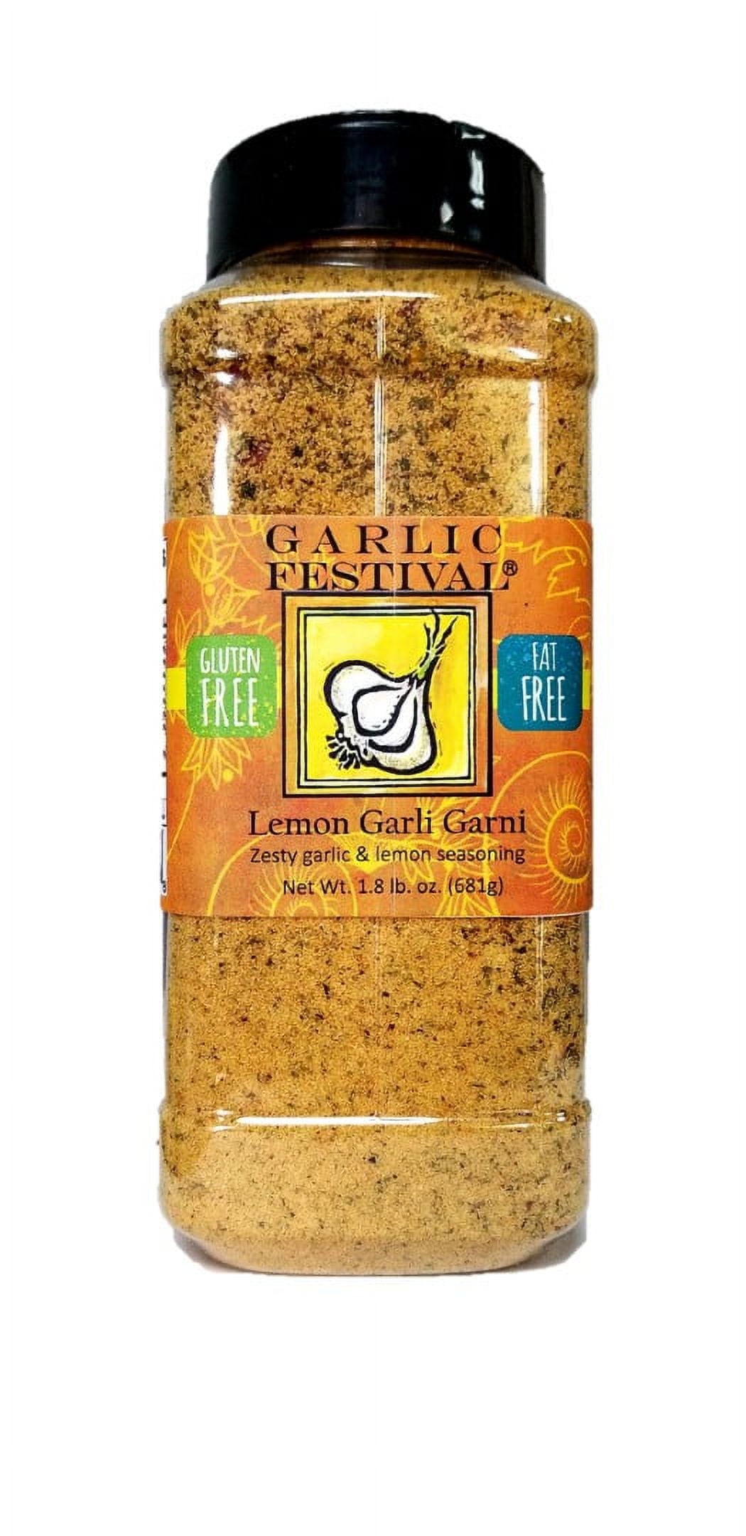 Garlic Festival Foods California Cajun Garlic Seasoning - 1 Lb 4 Oz Grande Size, Gluten Free