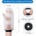 thumbnail image 2 of Funda protectora impermeable para yeso de mano, para ducha, baño, vendaje de yeso sellado reutilizable para adultos, funda protectora para mano, muñeca y pie, 2 of 5