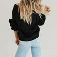 thumbnail image 4 of YDDIAN Women's Cardigan Sweater 100% Cotton Button-Down Long Sleeve Oversized Knit Cardigans Black L, 4 of 8