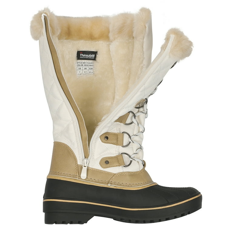 Dream pairs women's dp warm faux fur lined mid calf winter snow boots cheap