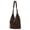 brown, variant on Genuine Leather Large-Capacity Bucket Bag for Women, Versatile Crossbody and Shoulder Bag with Zipper Closure and Multiple Pockets, Urban Minimalist Style Everyday Commuter Tote