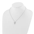 thumbnail image 3 of Primal Gold 14 Karat White Gold Diamond Cross 18-inch Necklace, 3 of 3