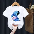 thumbnail image 3 of Camiseta infantil de Disney Lilo Stitch, camiseta kawaii, ropa informal de dibujos animados de anime para niños, camiseta para niñas y niños, camiseta de moda Y2K, 3 of 5