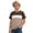Z01-01Brown, variant on Boys Colorful Graphic Short Sleeve Tee Casual Crew Neck Comfortable Playwear for Youth And Children,Size 6-7 Years