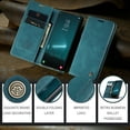 thumbnail image 6 of Feishell Slim Wallet Phone Case for Samsung Galaxy S22+ 5G 6.6 inch,Premium PU Leather Magnetic Closure Folio ID Credit Card Slots Shockproof Protective Flip Kickstand Phone Cover,Blue, 6 of 10