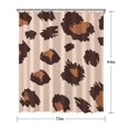 thumbnail image 5 of Beige and Brown Of Leopard Print Shower Curtain 72"x84" ,Bathroom Decorative Shower Curtains Set with 12 Hooks,Modern Waterproof Washable Shower Curtain, 5 of 6