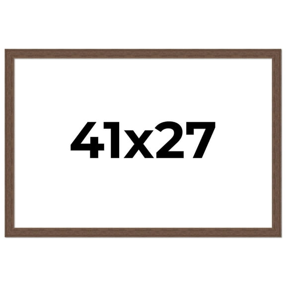41x27 Frame Brown Distressed Barnwood Picture Frame | Rustic Farmhouse Photo Frame Includes UV