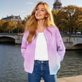 thumbnail image 2 of Vinsonshop Bomber Jackets for Women Zip Up Jackets for Women Outerwear for Women Business Casual Jackets for Women Womens Coats and Jackets Womens Jackets Dressy Casual Outerwear Pink XXL, 2 of 7