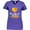 Purple, variant on Key West Florida Orange in Heart Women's V-Neck T-Shirt